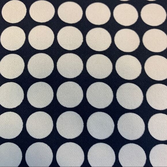 Banana Republic polka dot pencil skirt 100% silk Sz 2 Ivory white black🇨🇦 - Picture 3 of 10